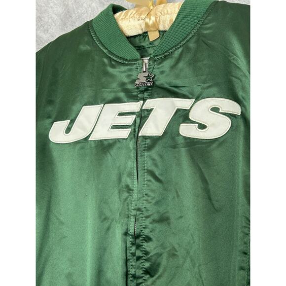 New York Jets Boys Starter Football Jacket Coat XXL (Women’s M/Men’s Small) - Picture 4 of 16